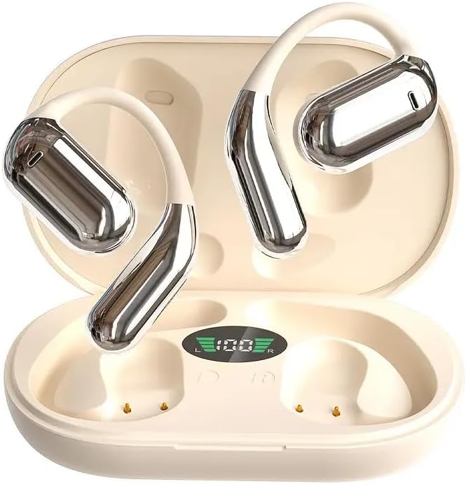 open ear wireless bone conduction headphones bluetooth 5.4 ipx7 waterproof