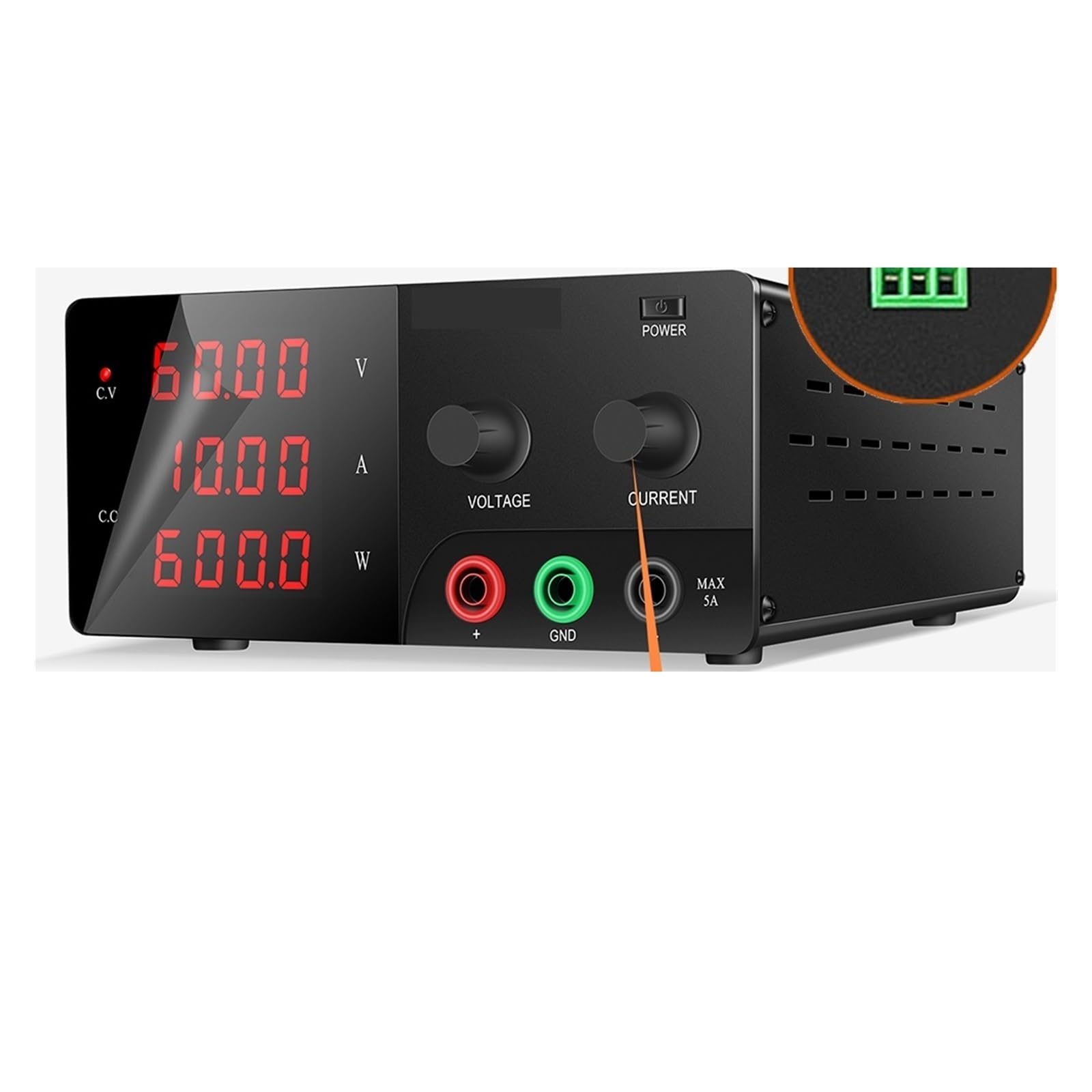 Alimentation de laboratoire réglable CC 120V 10A haute puissance avec interface RS485