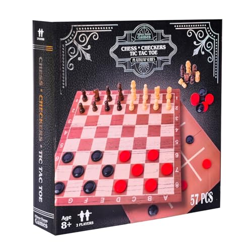 Elbow Room Games juego 3 en 1 ajedrez y damas miniatura 7