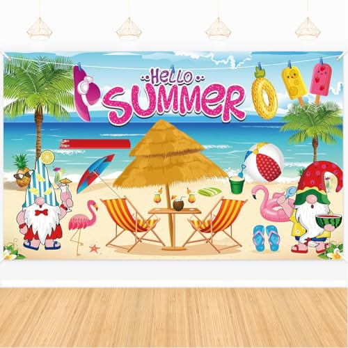 Fournitures de fête sur le thème de l'été pour cacher un mur et décorer