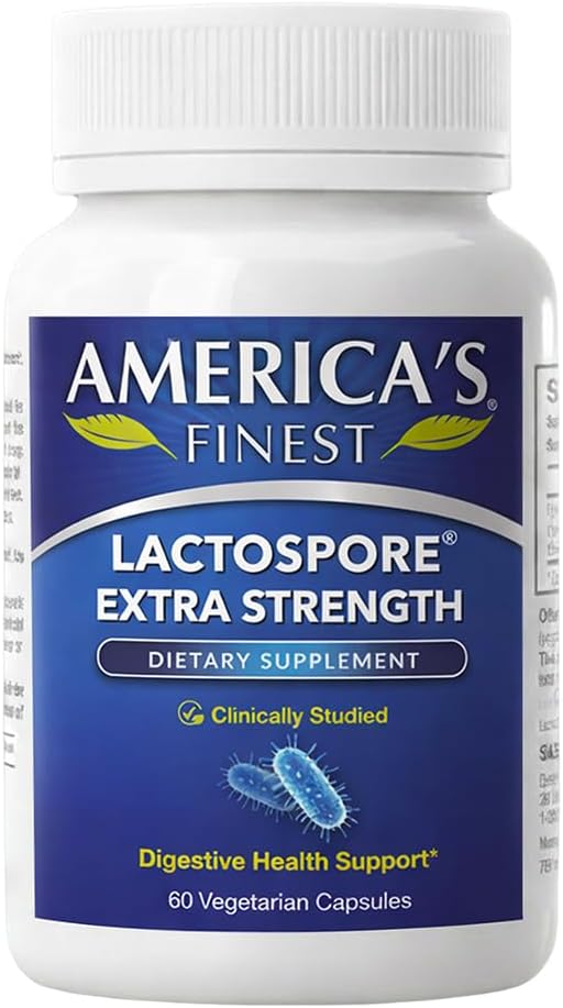 LactoSpore | Bacillus coagulans MTCC 5856| Acid Resistant | Once Daily Support for Women and Men | Gas and Bloating Support | 5 Billion per Capsule | 60 caps