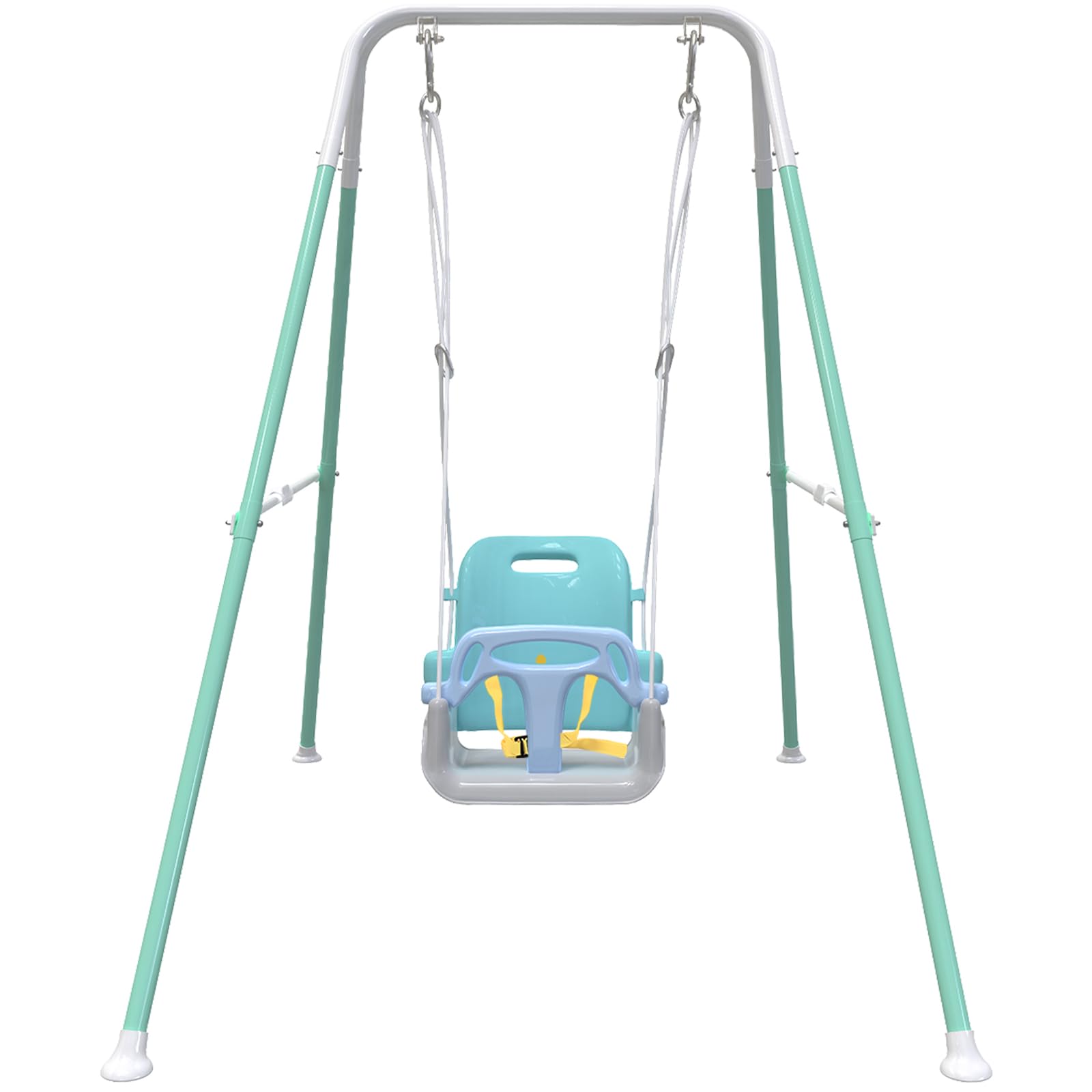 Multifunctional Toddler Swing, Foldable Baby Swing Outdoor & Indoor Use, Easily Installable and Storable (Blue)