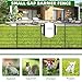 10 Panels Garden Fencing Animal Barrier, 33 in(H) X 24 ft(L) Dog Fence Outdoor for Yard Rustproof No Dig Decorative Tall Garden Fence Metal Wire Panel Border Patio Rabbit Ground Stakes Fencing
