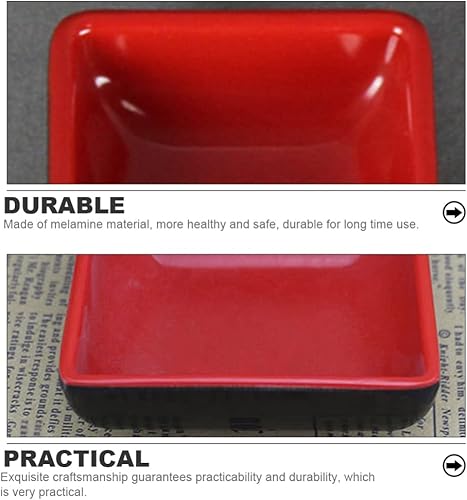 Miniatura 8 de Hemoton Juego de vajilla de 6 piezas para condimentos, platos de sushi y soya