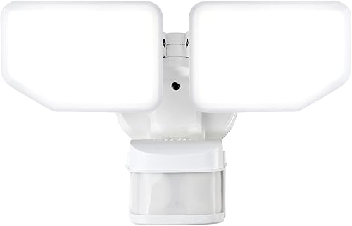 Miniatura 10 de Luz LED de seguridad con sensor de movimiento de 30 W para exteriores, 180 grados, 2600 LM, 5100 K, ETL, resistente al agua, sensor de movimiento