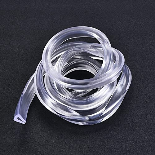 TA-VIGOR Trim Seal, Transparent PVC U-Seal Channel Edge Protector Sheet, Fits 1-3mm Edge 1Meter/3.28Ft Length, 0.39" Height - Image 4