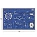 Star Wars - Movie Poster (Imperial Fleet Blueprints & Schematics) (Death Star, Star Destroyer, AT-AT) (Size 36