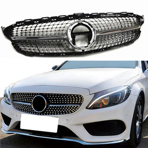 Parrilla delantera W205 Clase C 2019-2021 parachoques superior C300 C43 2