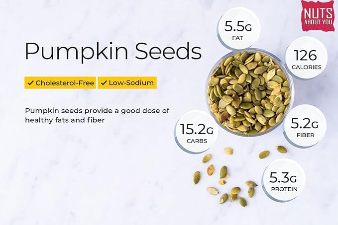 Image of Nuts About You PUMPKIN Seeds, 1 kg | Raw | Premium | 100% Natural | Diet Food