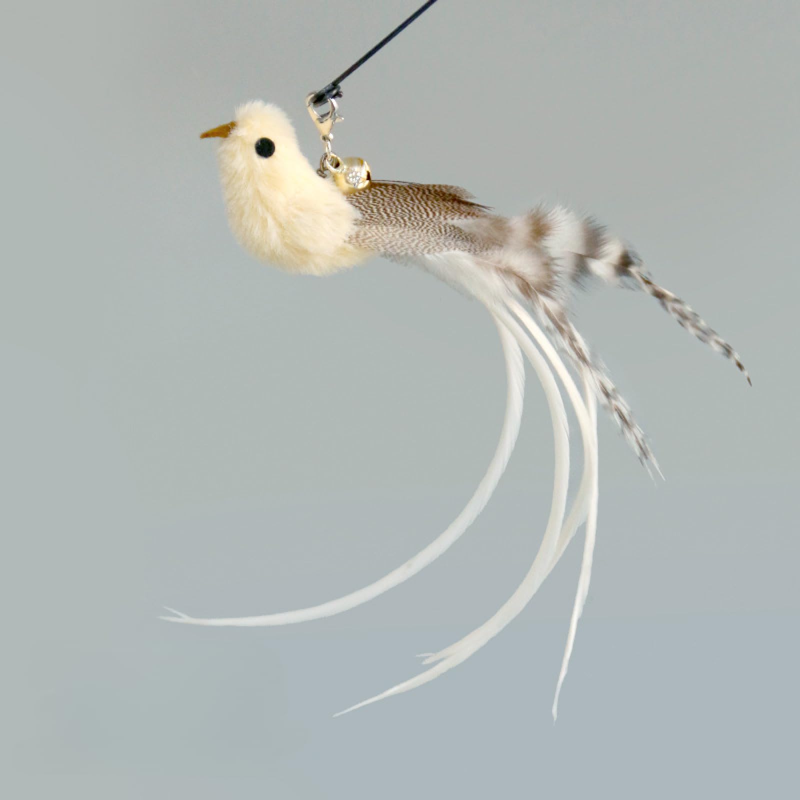 Juguetes para Gatos, Juguetes for Gatos, Varita de Plumas con Manos Libres y Campana, Potente Ventosa, Juguete Interactivo for Cazar Hacer Ejercicio, 1 Unidad, 29 Unidades