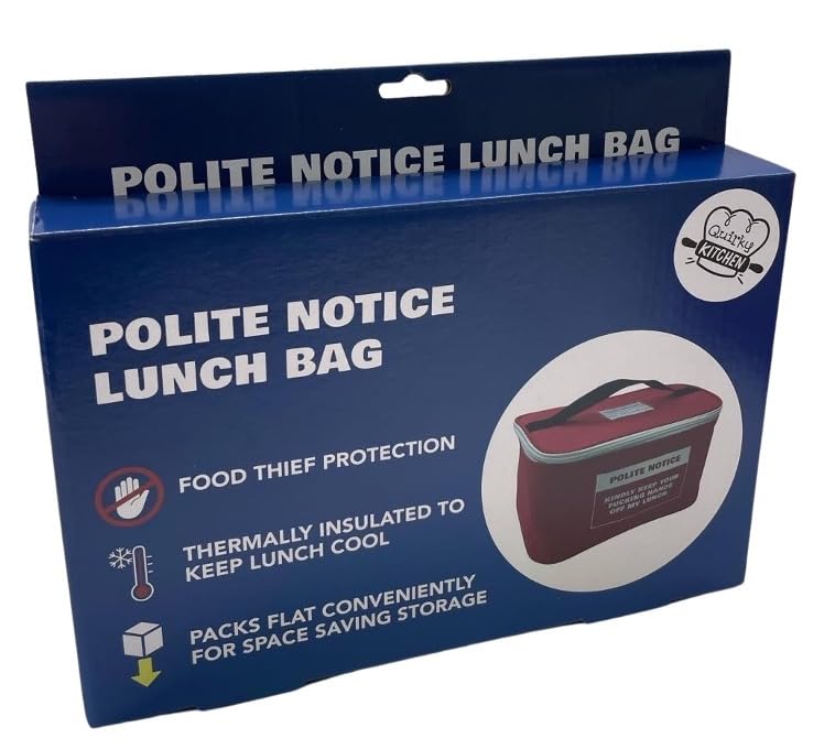 Diabolical DP1312 Polite Notice Insulated Lunch Bag - Secret Santa Gift, Funny Office Gift, Mens Lunch Bag for Work Office Accessory - Image 2
