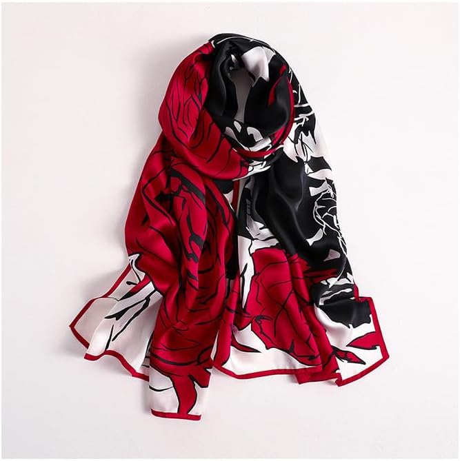 MEISEE 100% Mulberry Silk Long Scarf for Women Large Oblong Sunscreen Shawls Wraps Neck Headscarf Hair Wraps Gift Packed - Image 6