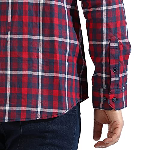 Image of CAHOOT Instafab Plus Men's Button Up Regular Fit Shirt for Casual Wear | Modern Clothing Shirt Crafted with Regular Sleeve, Comfort Fit & High-Performance for Everyday Wear