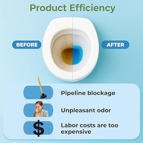 Miniatura 4 de Turbo Suds Advance - Limpiadores de inodoro, paquete de 6 botellas de limpieza automáticas para tanque de inodoro, tabletas de larga duración,