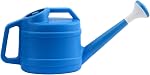 Watering Can for Plants,with Detachable Shower Head & Long Spout, 2.5L Large Capacity Plastic Watering Pot for Indoor Outdoor Garden, Flowers, 1/2 Gallon (Blue)