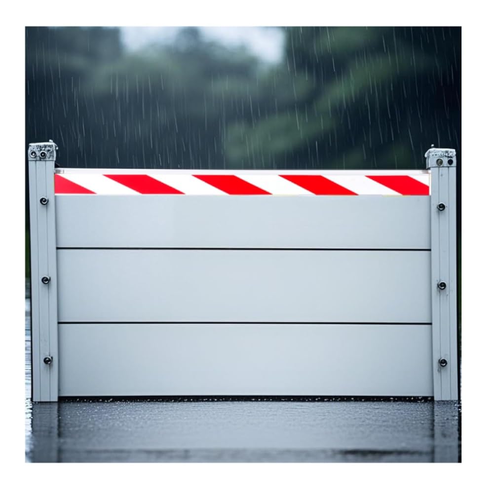 Barrière anti-inondation en aluminium Flowstop avec déflecteur étanche pour un contrôle des crues