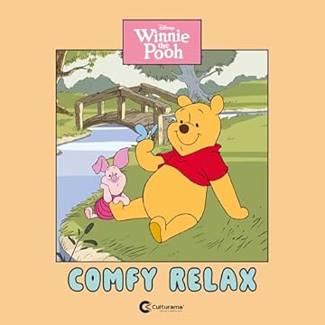 Capa do livro Pooh Comfy Relax - Livro de colorir com personagem da Disney!