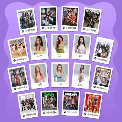Image of Katseye Photocards | Katseye Songs Mini Poster Kit (Set of 18) | Gnarly, Debut, Gameboy, Internet Girl Songs Compact Size (8 x 6 cm) Posters for Phone Accessories, room decoration (C 070)