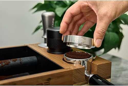 Miniatura 3 de Embudo dosificador de café expreso de 2.008 in, anillo de dosificación de café de acero inoxidable compatible con la serie Portafilter de 2.008 in