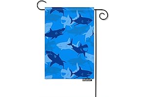 Moslion Shark Garden Flag - Embellish Your Garden with Marine Charm