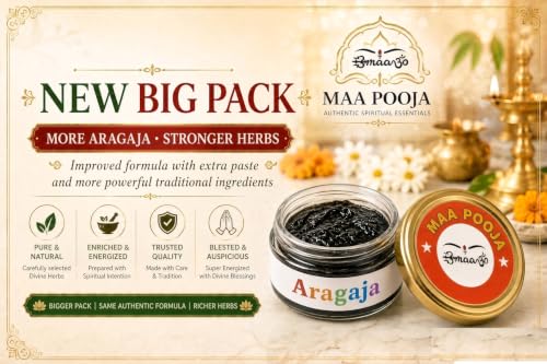 Image of Maa Pooja Aragajam Black Tilakam & Javadhu Attar Combo Pack | Traditional Pooja Tilak & Fragrance Set | Devotional Ritual Essentials for Temple, Festivals & Daily Worship