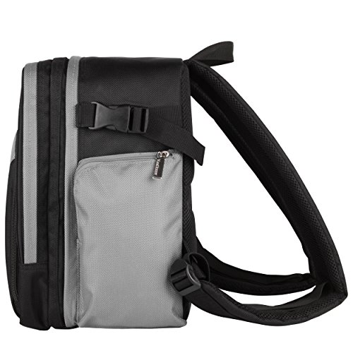 Camera Equipment Backpack Grey for Canon EOS RP, EOS R, Rebel SL1 SL2 SL3 T5 T6 T7 T5i T6i T6s, T7i, EOS-1D X, X Mark II