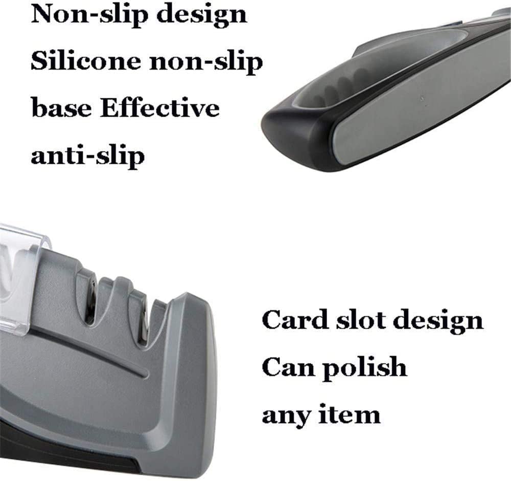 Coltello professionale da cucina 4 in 1, affilacoltelli da palcoscenico for ripristinare lame di coltelli non seghettate in modo rapido, sicuro e facile da usare for cucina, campeggio ed escurs