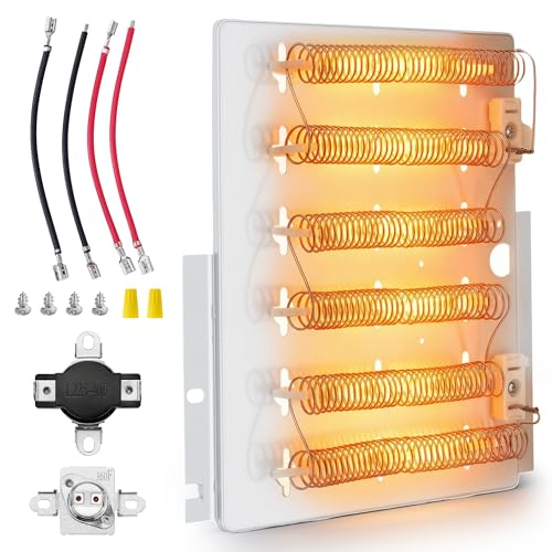 Upgraded 503978 Dryer Heating Element fit for Speed Queen 61928 964P3 61927 fit for Amana Speed Queen Maytag Dryer Parts ADE3LRGS171TW01 ADE3SRGS173TW01 ADE3SRGS175TW01 ADE4BRGS171TW01 LUXRILIX