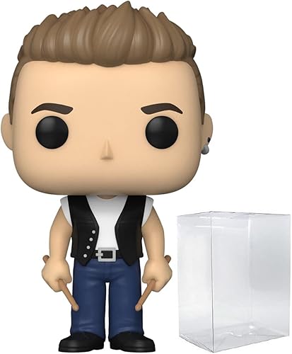 POP Rocks: U2, ZooTV - Figura de vinilo de Larry Mullen Funko (paquete con funda protectora de caja compatible), multicolor, 3.75 pulgadas