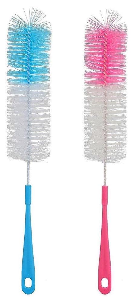 ScentRose Set of 2 Long Bottle Cleaning Brushes – Nylon Bristles ...
