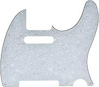 Vista 31 de KAISH Carcasa de 8 agujeros para guitarra Tele, placa antiarañazos TL, mate negro, 1 capa, para Telecaster de EE. UU./México