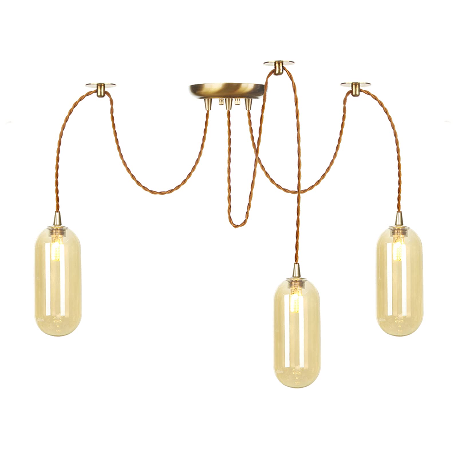 Lampes suspendues pour îlot de cuisine au design réglable