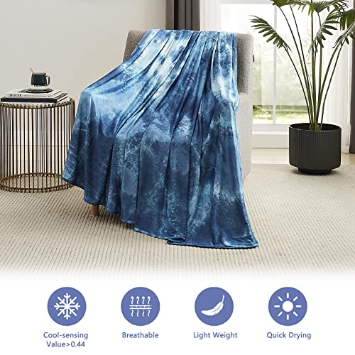 Topcee Cooling Blankets for Hot Sleepers,Arc-Chill Q-Max >0.5 Cool Fiber,100% Oeko-Tex Certified,Twin Size Lightweight Summer Cool Blanket for Travel/Outdoor Ultra Cold Breathable,60''x80''