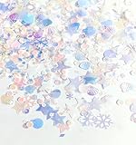 Materials:snowflake confetti made of High quality resin,and sturdy to use, not easy to deform or fade.Spread out confetti,make your party more exciting Unique Design:Combine the snowflake confetti kit for your party table decorations.Pretty design.Sp...