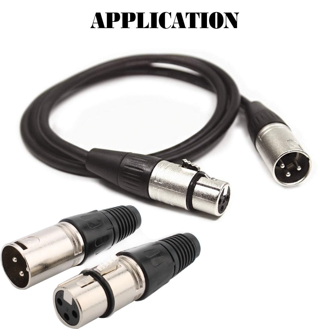 RUNCCI-YUN Connecteur à souder XLR 3 broches mâle/femelle connecteur microphone,prise audio microphone,Connecteurs XLR stéréo