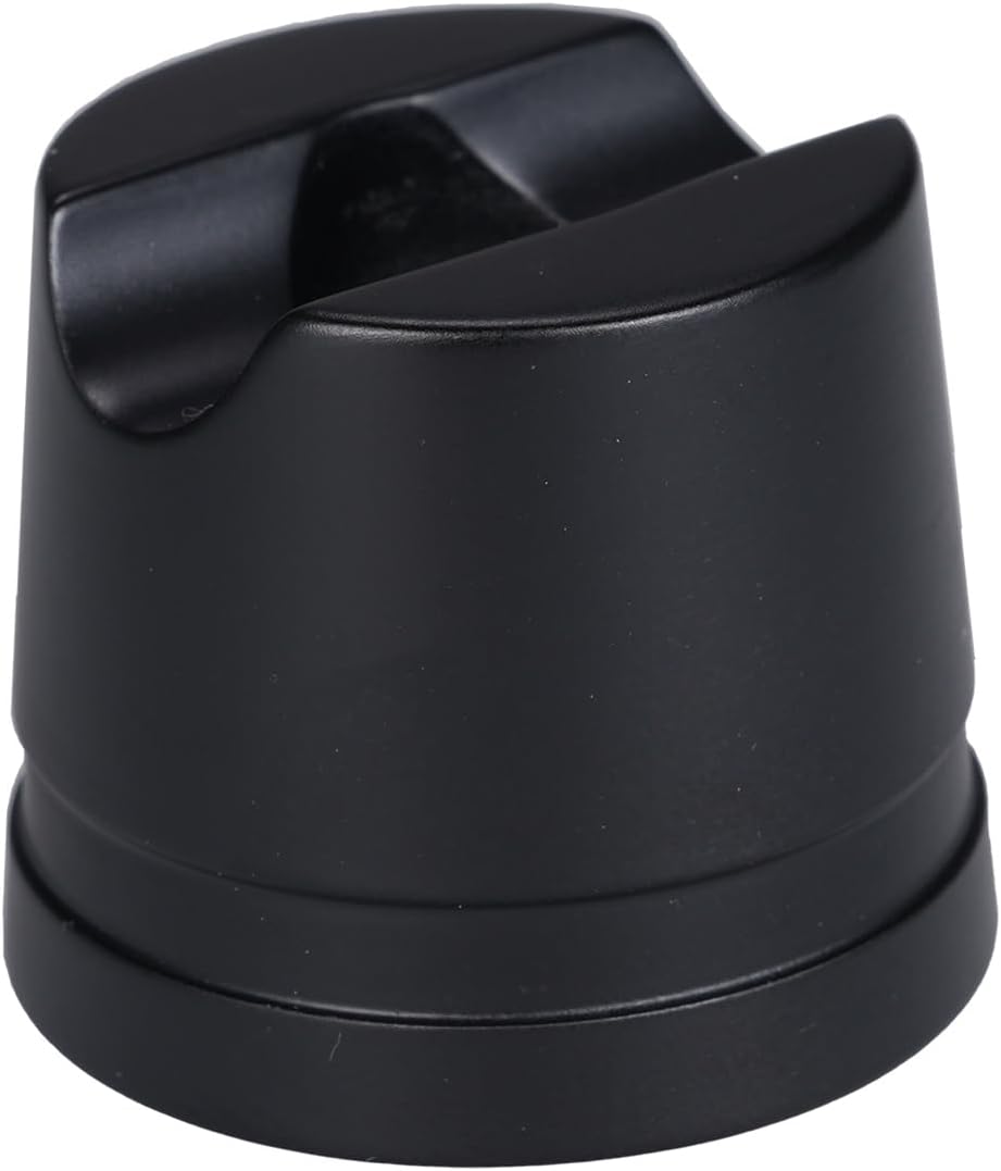 Man's Manual Shaving Stand Aluminum Alloy Safety Base Shaving Accessory (Matte Black)