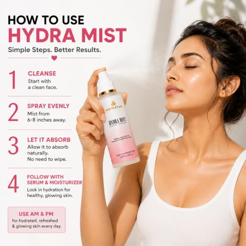 Image of Hydra Mist Face Toner with Niacinamide, Rose & Witch Hazel, 100 ml