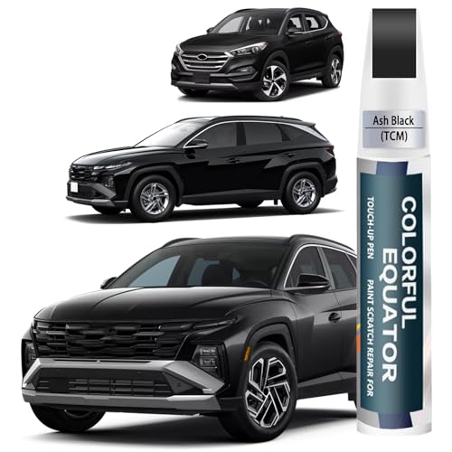Image of TCM Ash Black Touch Up Paint Compatible with Dodge Ram /Hyundai, Car Paint Pen Scratch Repair Two-In-One Touch Up Paint, Premium Car Scratch Remover for Deep Scratches