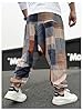 BEAUDRM Men's Color Block Patchwork Baggy Harem Pa... #1
