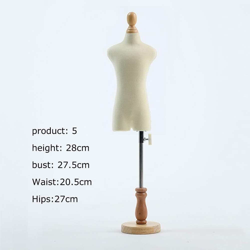 Tailor Mannequin Female Small Tailor Dummy Doll Dress Form Display Mannequin Dressmakers Manikins Adjustable Height Decoration Dollhouse Accessories Tailor Dummy Adjustable (Size : 14) (5)
