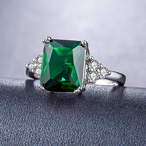 Amazon.co.jp: Rnydrny 18K ホワイトゴールドメッキ グリーン トパーズ