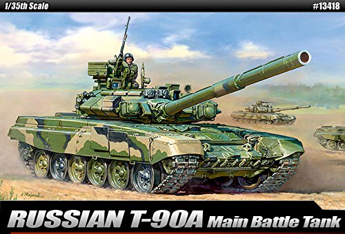 Academy 1/35 Russian T-90A Main Battle Tank Modellbausatz, Militärfahrzeug-Modellbausatz, für Militär-Interessierte, Modellbau-Enthusiasten, ältere Kinder, Teenager, Erwachsene