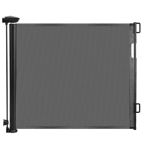 Barandilla de Seguridad retráctil, barandilla de Seguridad Barandilla de Seguridad para niños, Gatos y Perros, 0-150cm Apta para Interiores y Exteriores Barrera Seguridad niños