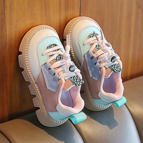 Kids Thick Sole Sport Shoes Non Slip Sneakers Girls Flat Bottom Comfortable Walking Shoes3
