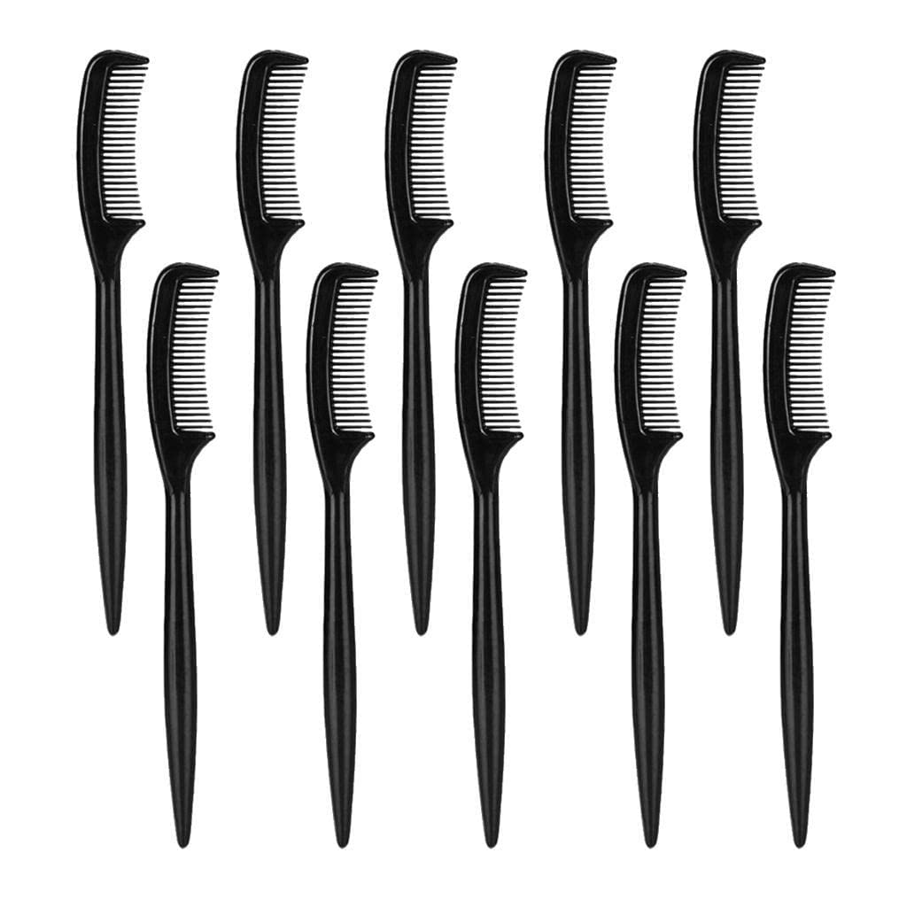 Eyelash Comb 10pcs Plastic Mini Eyebrow Tool for Extension Trimming Grooming