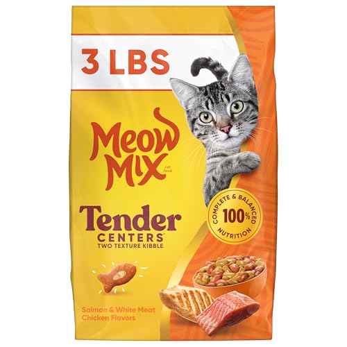 Meow Mix Tender Centers with Salmon & White Meat Chicken Flavors Dry Cat Food 3 lb. Bag
