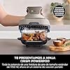 Ninja CRISPi Freidora de aire portátil, 3,8 l, 4 en 1, freír con aire, asar, mantener caliente y gratinar, incluye 2 recipientes de vidrio extraíbles y tapas, piedra dorada, FN101EUSTGD #2