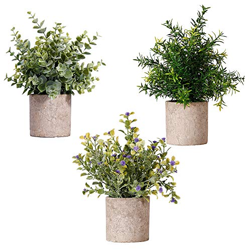 観葉植物 人工観葉植物 フェイクグリーン フェイクフラワー 鉢植え 造花 人工植物 インテリア 飾り 簡単世話いらず 水やり不要 オフィス ホーム デコレーション (3個セット)