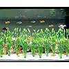 MyLifeUNIT Artificial Seaweed Water Plants for Aquarium, Plastic Fish Tank Plant Decorations 10 PCS (12 Inches Tall, Green)