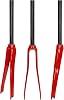 700C Full Carbon Fiber Rigid C Brake Road Bike Fork 28.6mm 1-18 Threadless Straight Tube Bike Front Forks Gravel Bike Front Fork QR 9mm